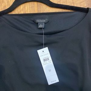 Ann Taylor - black Blouson dress- polyester